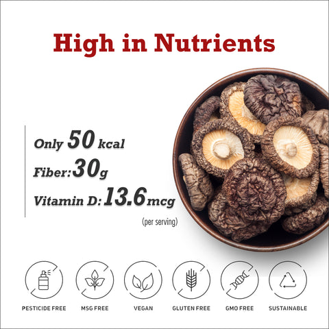 干燥 "冬菇" 香菇 (天然日本原木生长)- 80g