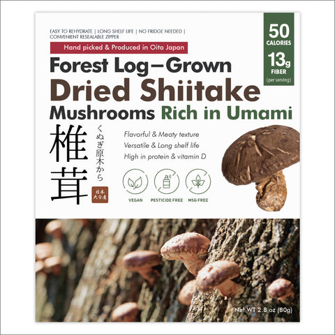 干燥 "冬菇" 香菇 (天然日本原木生长)- 80g