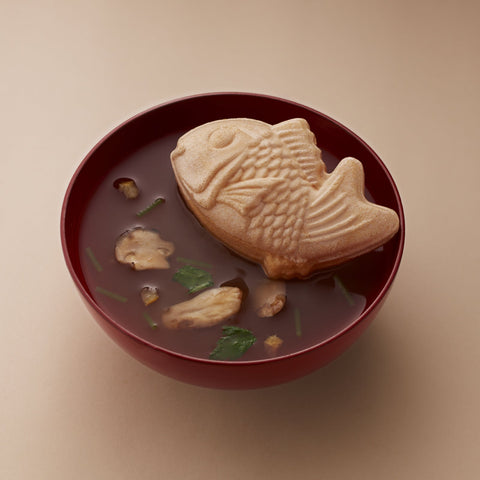 Japanese Traditional Flavor Soup Set with a Couple of Yamanaka Lacquerware Bowls