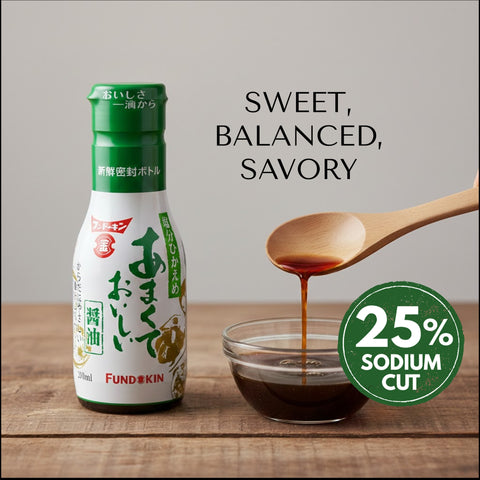 Reduced-Salt Sweet Dashi Soy Sauce 200ml (6.76 fl oz) x 12 pcs
