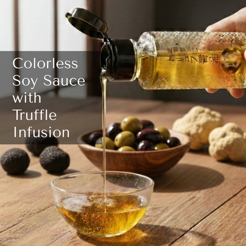 透明醤油でつくったトリュフ醤油