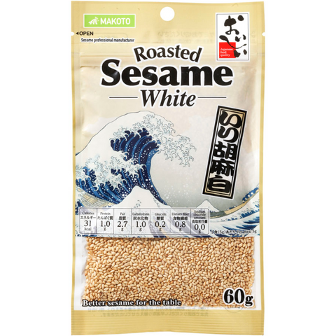 100% Roasted White Sesame - Japan Quality 60g (2.1oz)