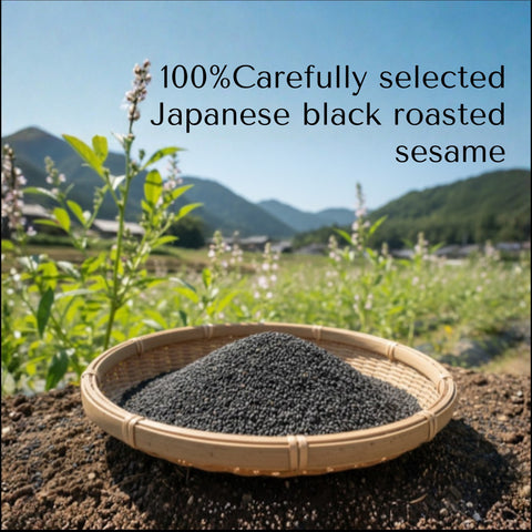 100% Roasted Black Sesame - Japan Quality 60g (2.1oz)