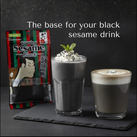 100% Roasted Black Sesame - Japan Quality 60g (2.1oz)