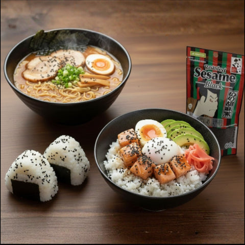 100% Roasted Black Sesame - Japan Quality 60g (2.1oz)