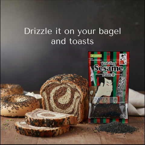 100% Roasted Black Sesame - Japan Quality 60g (2.1oz)