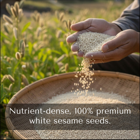[Business Exclusive] 100% Roasted White Sesame - Japan Quality 60g (2.1oz)